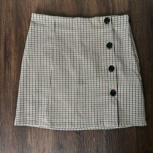 Plaid mini skirt